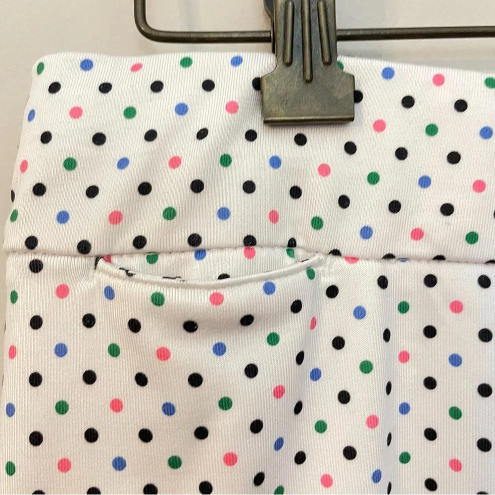 Slazenger Golf Skort Medium Pickleball White Polka Dot Pockets